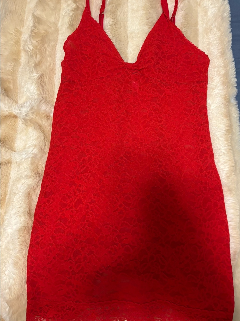 Red Lace Chemise